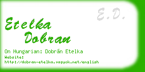 etelka dobran business card